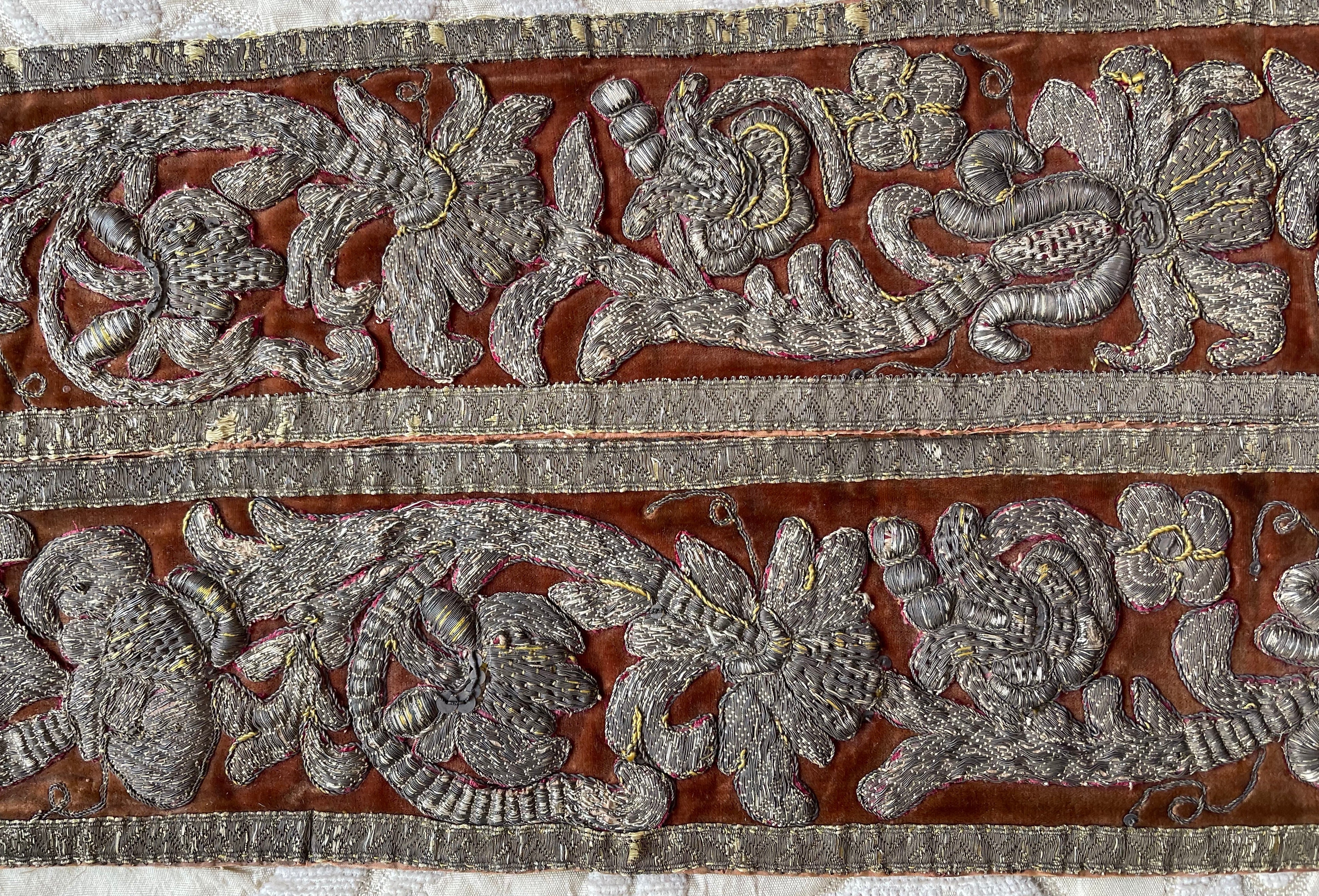 Circa 1600  Embroidered Stole Antique Vestment