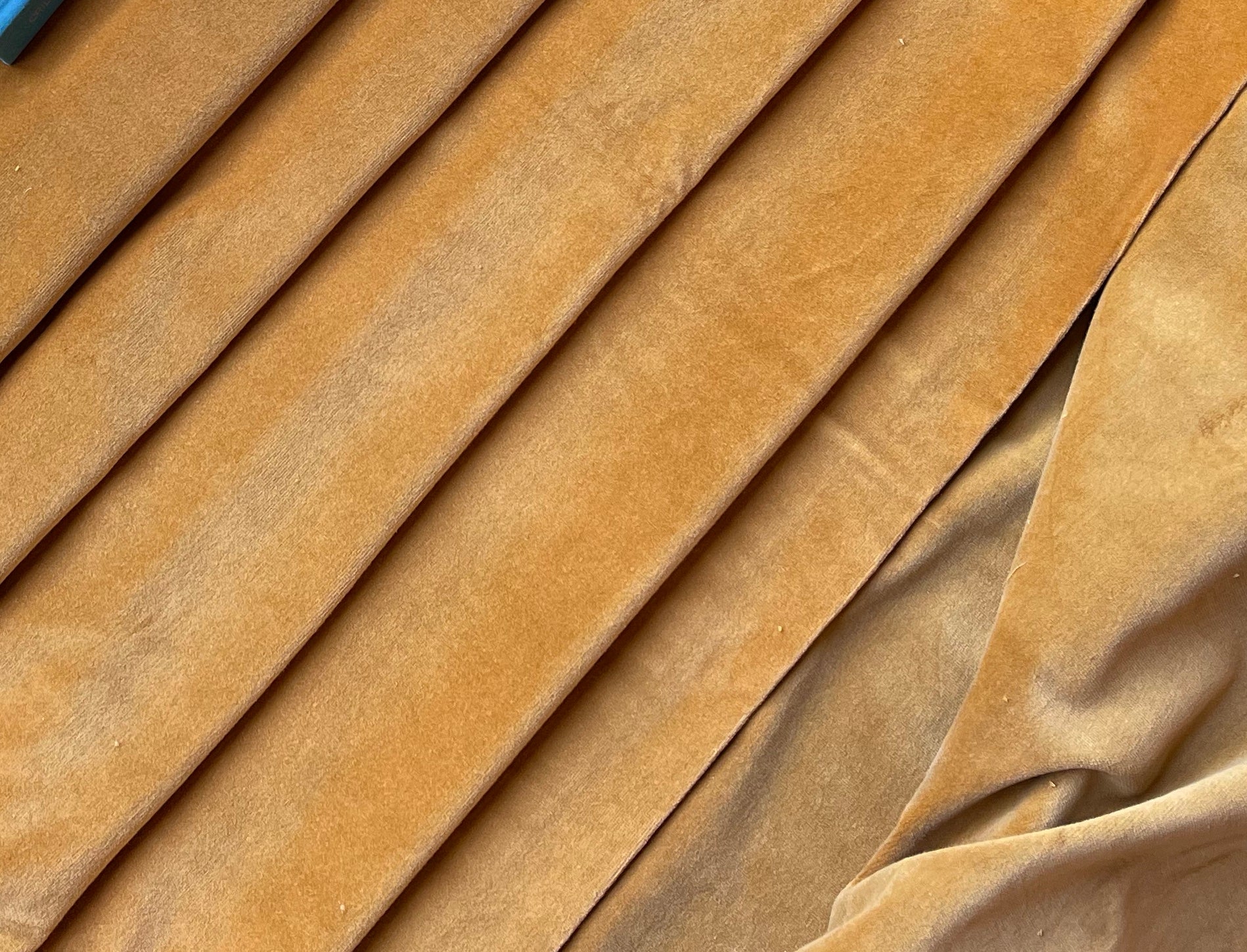 Vintage Gold  Cotton Velvet