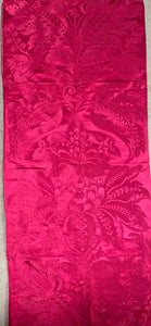 Antique French Silk Damask Pomegrantes