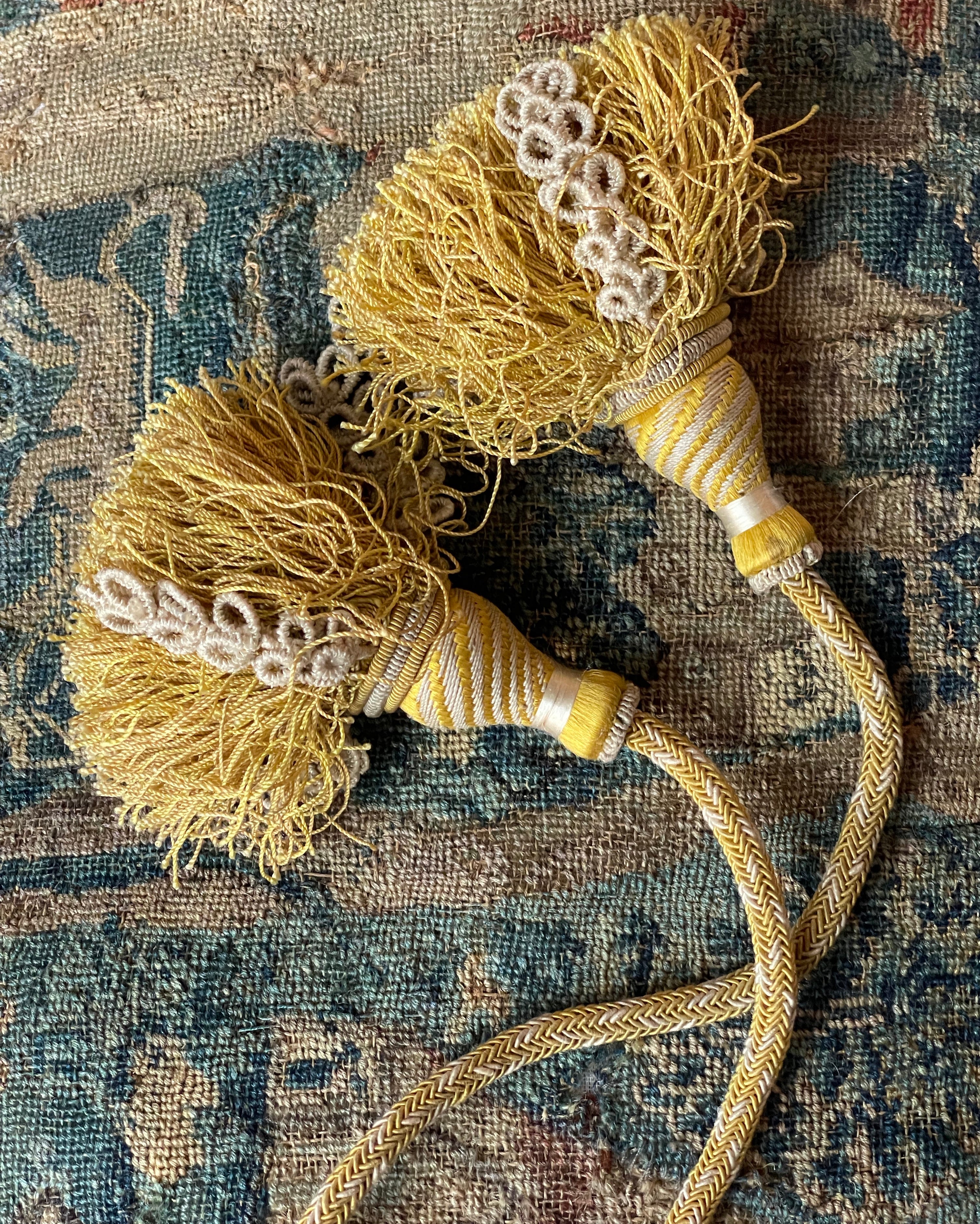 Antique Silk Tassels 19th Century French