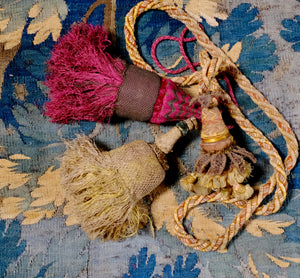 Large Antique Tassel Silk Rope Tieback 17th Century Venetian